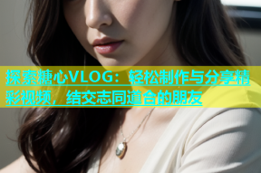 探索糖心VLOG：轻松制作与分享精彩视频，结交志同道合的朋友