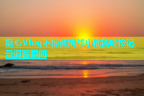 糖心Vlog不惊醒挑战小桃酱轻松记录温馨瞬间