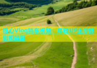 糖心Vlog精东视频：年轻UP主原创影视盛宴