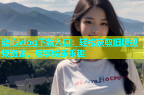 糖心vlog下载入口：轻松获取旧版视频资源，尽享娱乐乐趣
