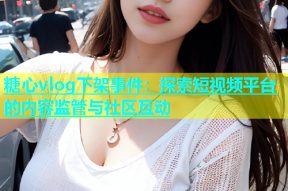 糖心vlog下架事件：探索短视频平台的内容监管与社区互动