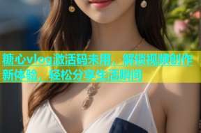 糖心vlog激活码未用，解锁视频创作新体验，轻松分享生活瞬间