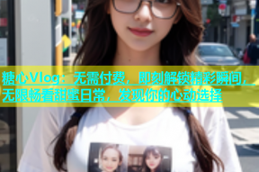 糖心Vlog：无需付费，即刻解锁精彩瞬间，无限畅看甜蜜日常，发现你的心动选择