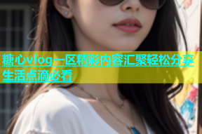 糖心vlog一区精彩内容汇聚轻松分享生活点滴必看