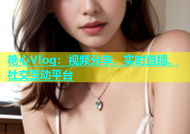 糖心Vlog：视频分享、实时直播、社交互动平台