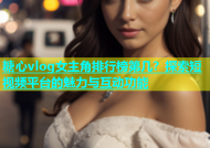 糖心vlog女主角排行榜第几？探索短视频平台的魅力与互动功能