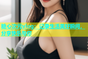 糖心次元vlog：记录生活美好瞬间，分享快乐与你