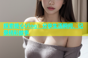 探索糖心Vlog：分享生活瞬间，记录精彩故事