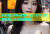 黄色糖心Vlog软件：轻松剪辑，美化视频，分享生活瞬间
