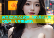 黄色糖心Vlog软件：轻松剪辑，美化视频，分享生活瞬间