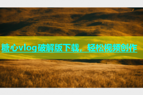 糖心vlog破解版下载，轻松视频创作