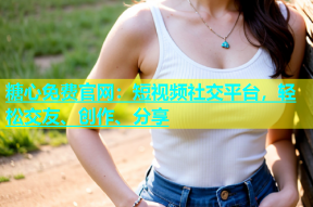 糖心免费官网：短视频社交平台，轻松交友、创作、分享