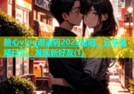 糖心vlog邀请码2022贴吧：分享视频日常，发现新好友(1)