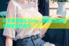 桥本香菜糖心Vlog：甜蜜生活日常与独家签约技巧
