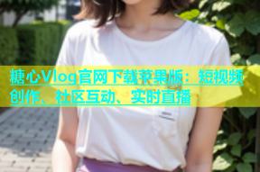 糖心Vlog官网下载苹果版：短视频创作、社区互动、实时直播