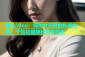 糖心Vlog：探秘女演员的私密生活，个性化视频社区等你来