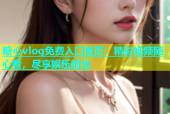 糖心vlog免费入口首页：精彩视频随心看，尽享娱乐时光