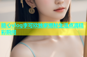 糖心vlog李可欣独家揭秘生活点滴精彩瞬间
