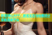 探索糖心APP：匿名交友与短视频分享的完美平台