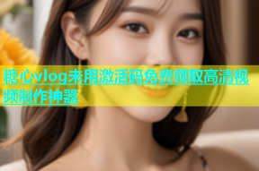 糖心vlog未用激活码免费领取高清视频制作神器