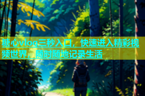 糖心vlog三秒入口，快速进入精彩视频世界，随时随地记录生活