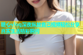 糖心vlog深夜纵放自己视频轻松分享真实生活精彩瞬间