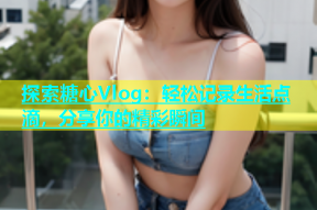 探索糖心Vlog：轻松记录生活点滴，分享你的精彩瞬间