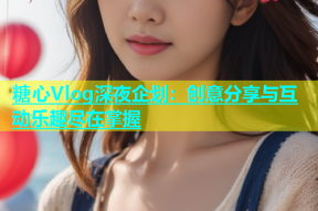 糖心Vlog深夜企划：创意分享与互动乐趣尽在掌握