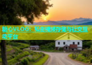 糖心VLOG：私密视频存储与社交互动平台