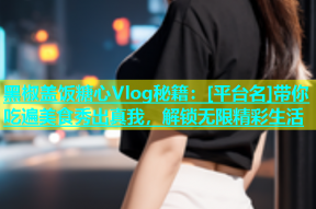 黑椒盖饭糖心Vlog秘籍：[平台名]带你吃遍美食秀出真我，解锁无限精彩生活