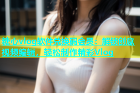 糖心vlog软件兑换码会员：解锁创意视频编辑，轻松制作精彩Vlog