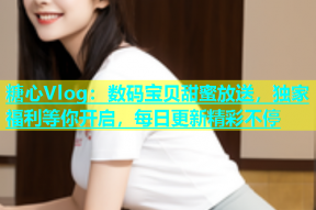 糖心Vlog：数码宝贝甜蜜放送，独家福利等你开启，每日更新精彩不停