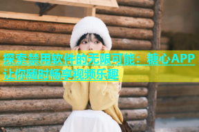 探索禁用软件的无限可能：糖心APP让你随时畅享视频乐趣
