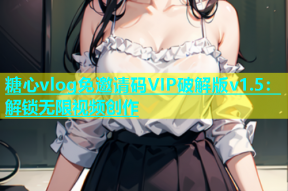 糖心vlog免邀请码VIP破解版v1.5：解锁无限视频创作