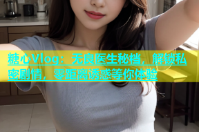 糖心Vlog：无良医生秘档，解锁私密剧情，零距离诱惑等你体验
