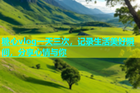 糖心vlog一天三次，记录生活美好瞬间，分享心情与你