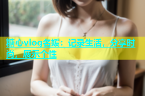 糖心vlog名媛：记录生活，分享时尚，展示个性