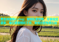 黄色绅度糖心vlog：解锁私密甜蜜，尽享视觉盛宴，每日更新精彩不停，发现你的专属心动