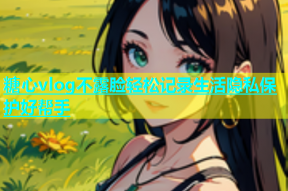 糖心vlog不露脸轻松记录生活隐私保护好帮手