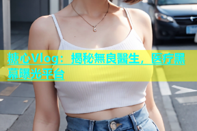 糖心Vlog：揭秘無良醫生，医疗黑幕曝光平台