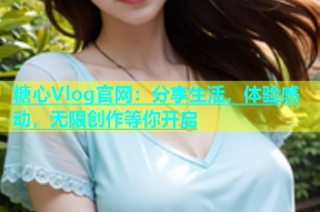 糖心Vlog官网：分享生活，体验感动，无限创作等你开启