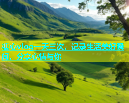 糖心vlog一天三次，记录生活美好瞬间，分享心情与你  第1张