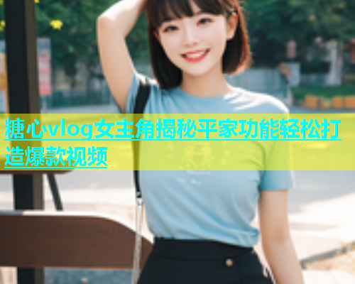 糖心vlog女主角揭秘平家功能轻松打造爆款视频  第2张